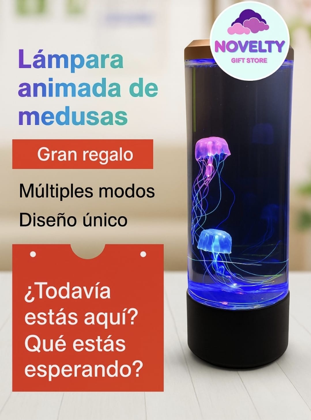 Lámpara de Medusa Animada.